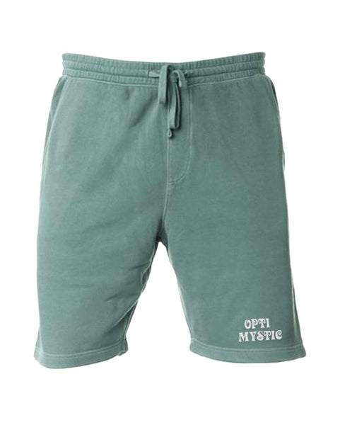 OptiMystic Logo Green Embroidered Shorts