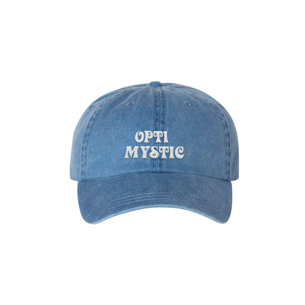 OptiMystic Logo Blue Embroidered Cap